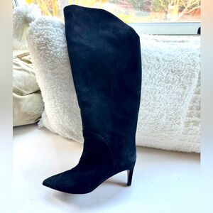 Paris Texas Black Suede Gaia 60 boots! Worn only once